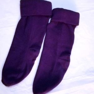 Women's RainBoot Warmers Purple Size 8